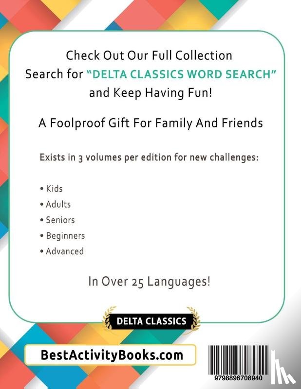 Delta Classics - THE MIGHTY GREEK WORD SEARCH - 1,000 PUZZLES FOR ADULTS - DELTA CLASSICS - GIANT EDITION - FIND 20,000 WORDS, THE ULTIMATE CHALLENGE!