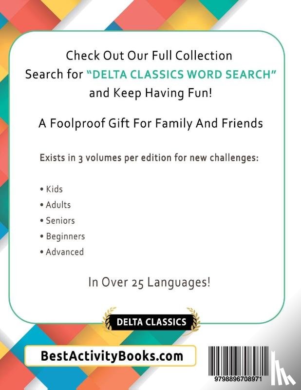 Delta Classics - THE MIGHTY HEBREW WORD SEARCH - 1,000 PUZZLES FOR ADULTS - DELTA CLASSICS - GIANT EDITION - FIND 20,000 WORDS, THE ULTIMATE CHALLENGE!