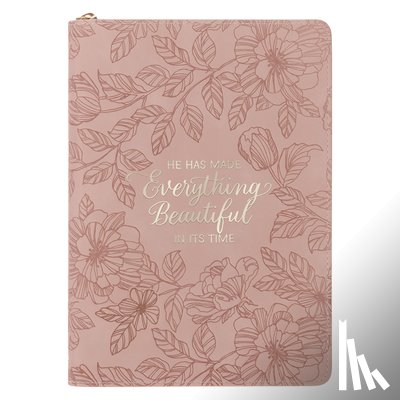 - Journal Classic Zip Pink Everything Beautiful Ecc. 3:11