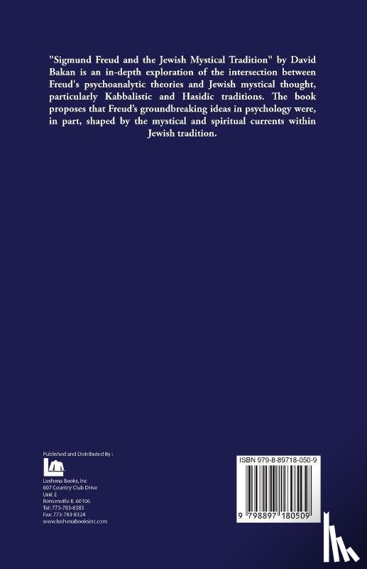 David Bakan - Sigmund Freud and the Jewish Mystical Tradition