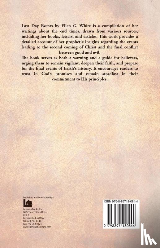 Ellen G. White - Last Day Events