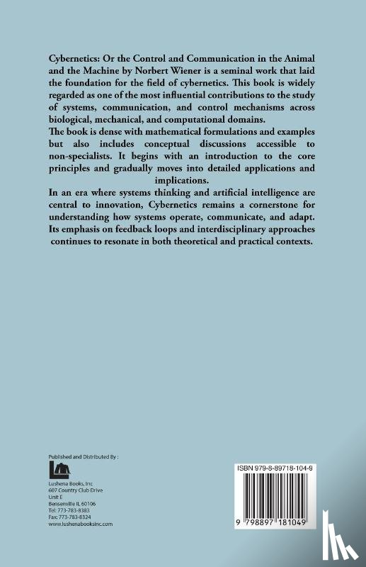 Norbert Wiener Scan - Cybernetics