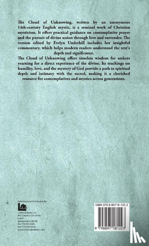 Anonymous, Evelyn Underhill - The Cloud of Unknowing