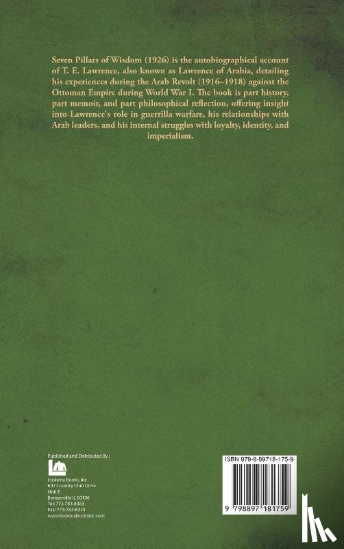 T. E. Lawrence - Seven Pillars of Wisdom