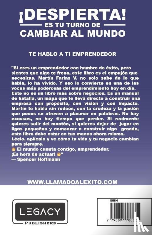 Farias Villarreal, Martin Jesus Gerardo - Farias Villarreal, M: Despierta, es tu turno de cambiar al m