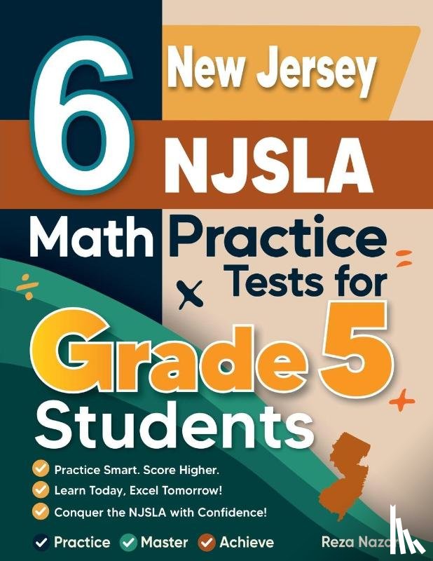 Nazari, Reza - 6 New Jersey NJSLA Grade 5 Math Practice Tests