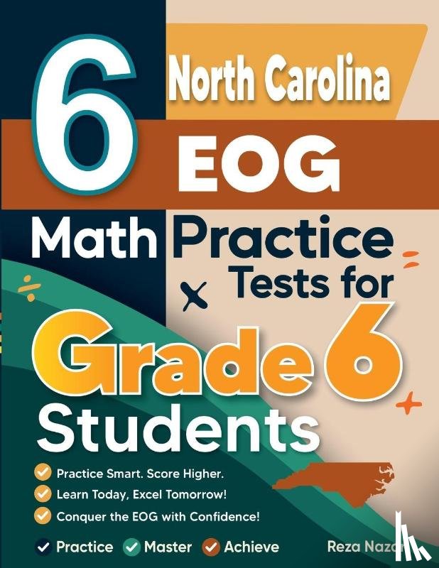 Nazari - 6 North Carolina EOG Math Practice Tests for Grade 6 Students