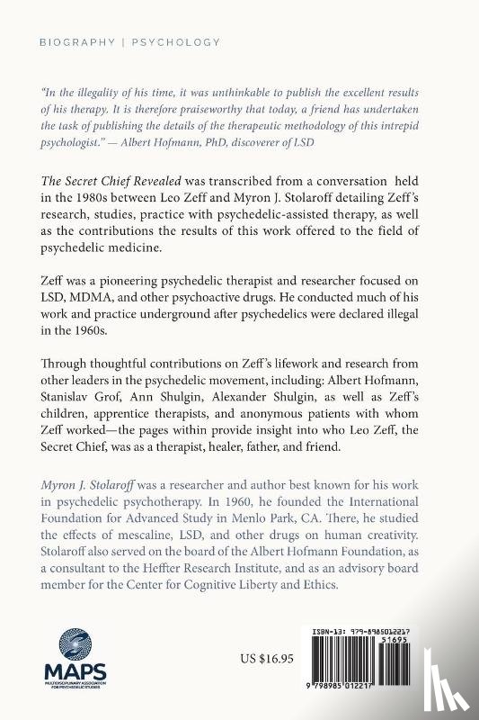Stolaroff, Myron J. - Secret Chief Revealed, Revised 2nd Edition
