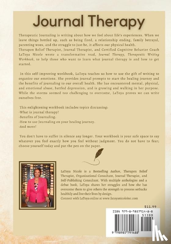 Nicole, Latoya - Journal Therapy, Therapeutic Writing Workbook