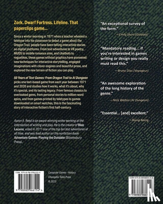 Reed, Aaron A - 50 Years of Text Games
