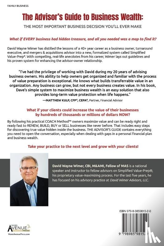 Wimer, David Wayne - The Advisor's Guide to Business Wealth