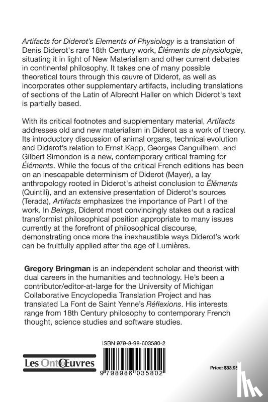 Bringman, Gregory - Artifacts for Diderot's Elements of Physiology