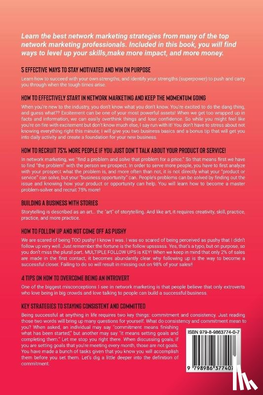 Sperry, Rob, Marilyn, Miss - The World's Best Network Marketing Strategies