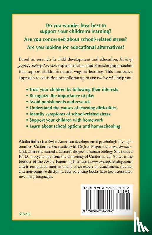 Solter, Aletha J. - Raising Joyful Lifelong Learners