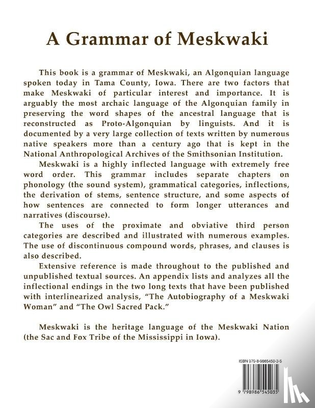Goddard, Ives - A Grammar of Meskwaki