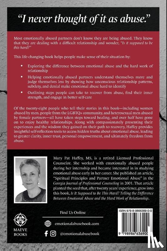 Haffey, Mary Pat - Is It Supposed to Be This Hard? Telling the Difference Between Emotional Abuse and the Hard Work of Relationship