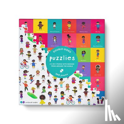 Buddies, Worldwide - Puzzlies: 100-Piece, Double-Sided Jigsaw Puzzle
