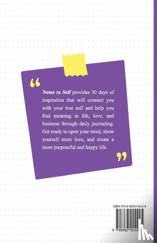 James, Amber - James, A: Notes to Self