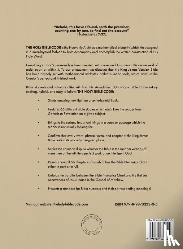 Sutton, William K - The Holy Bible Code