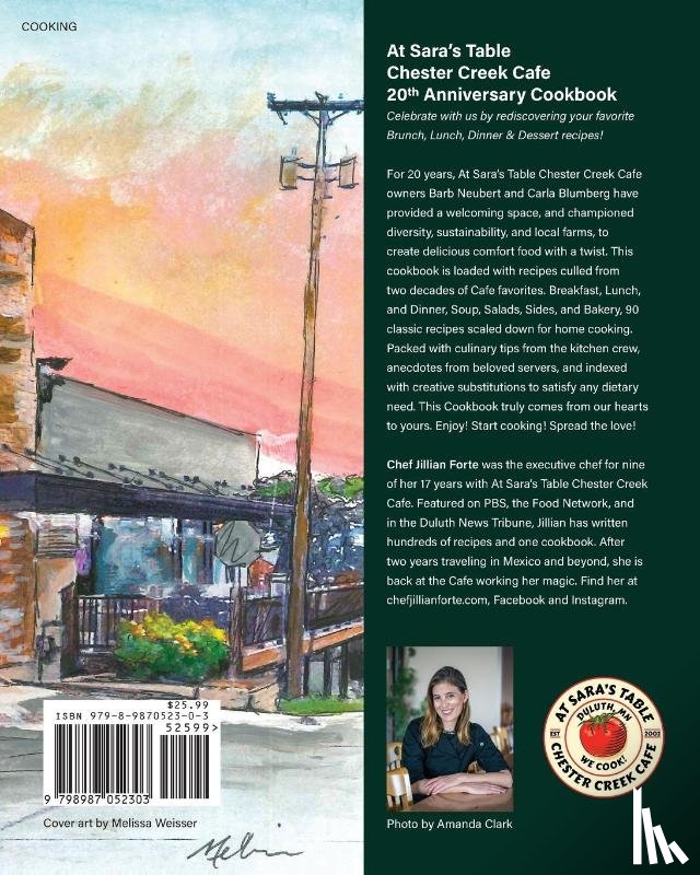 Forte, Jillian M - At Sara's Table Chester Creek Cafe 20th Anniversary Cookbook