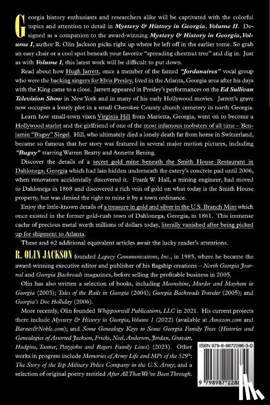 Jackson, R. Olin - Mystery & History in Georgia (Volume 2)