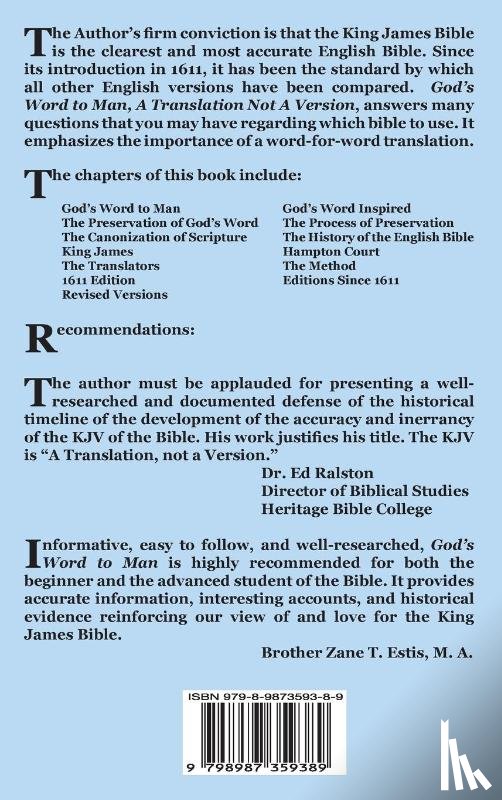 Gentry, Stephen R. - God's Word to Man, A Translation, Not a Version