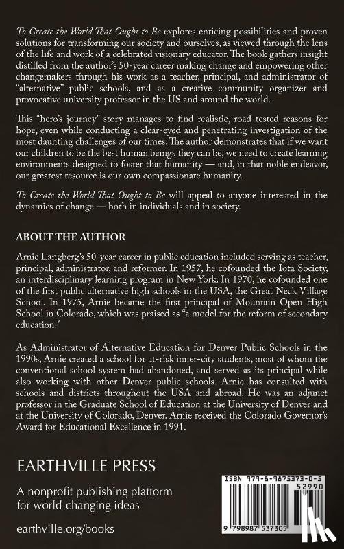 Langberg, Arnie - To Create the World That Ought to Be