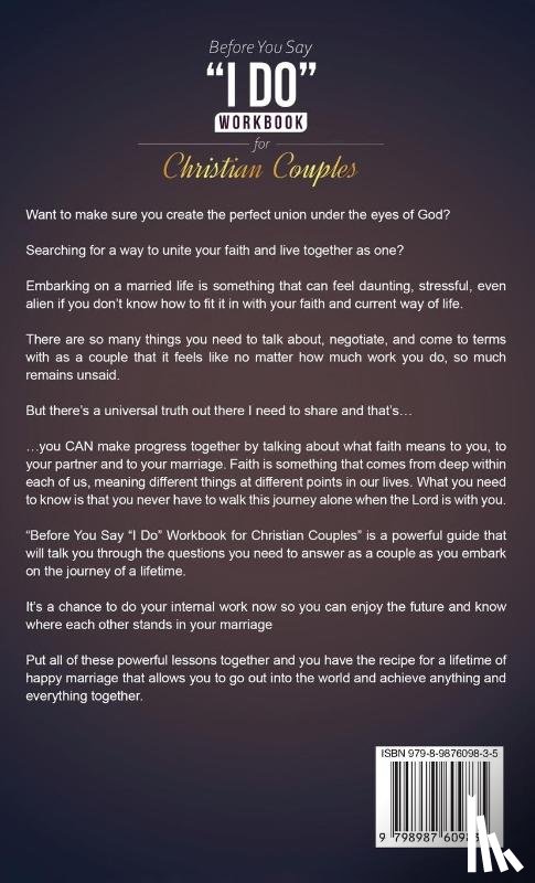 Silva, Kit - Before You Say "I Do" Workbook for Christian Couples