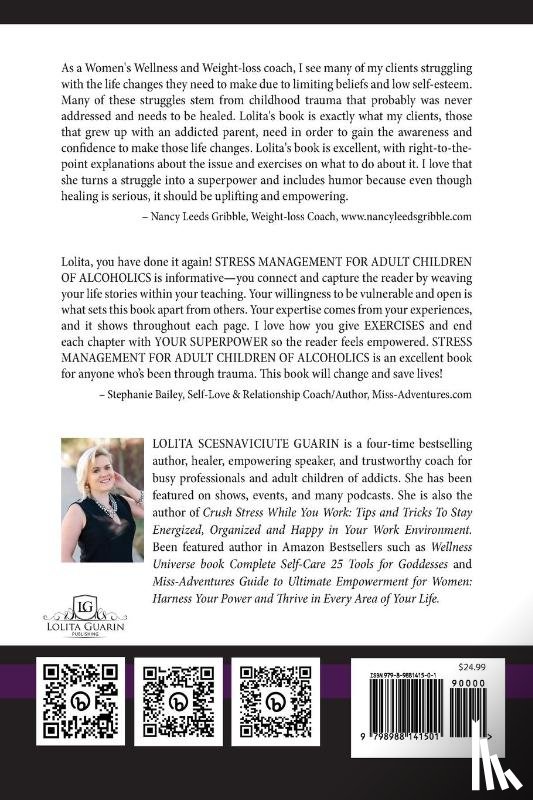 Guarin, Lolita Scesnaviciute - Stress Management for Adult Children of Alcoholics