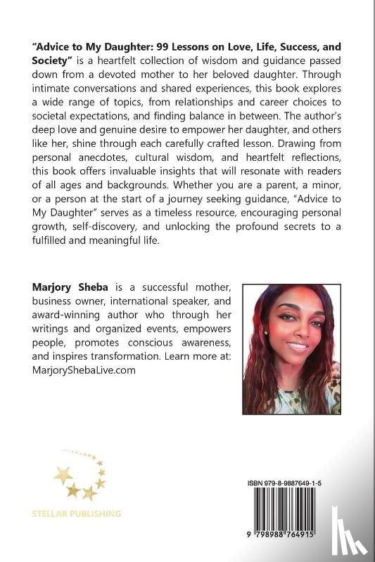 Sheba, Marjory - Advice to My Daughter