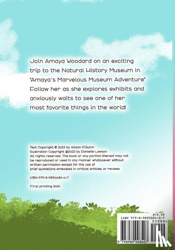 O'Quinn, Alison R - Amaya's Marvelous Museum Adventure