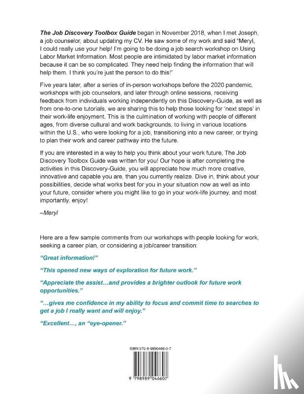 Tsukiji, Meryl - The Job Discovery Toolbox Guide