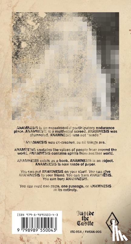 McManus, Caroline - McManus, C: Anamnesis