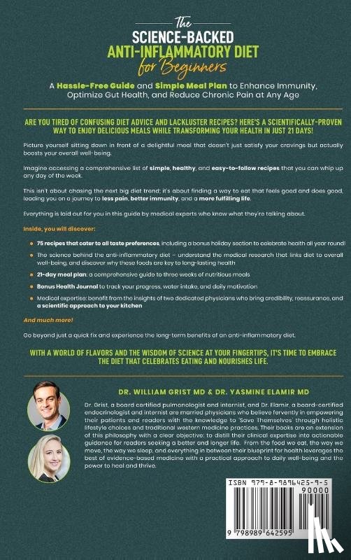 Elamir, Yasmine, Grist, William - The Science-Backed Anti-Inflammatory Diet for Beginners