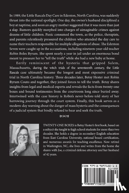 Hester, Betsy, Couto, Robin - TWENTY-ONE BOXES