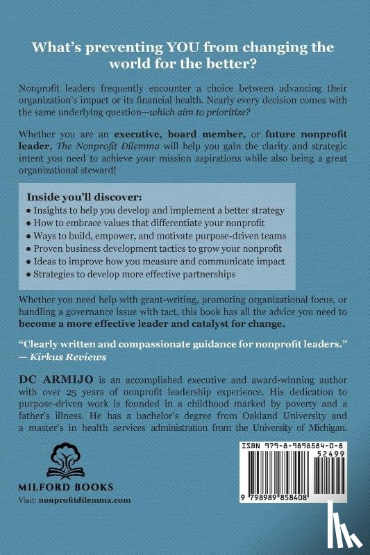 Armijo, Dc - The Nonprofit Dilemma