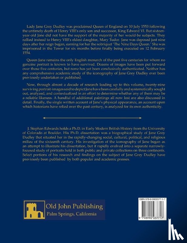 Edwards, John Stephan - Portraits of Lady Jane Grey Dudley, England's 'Nine Days Queen'