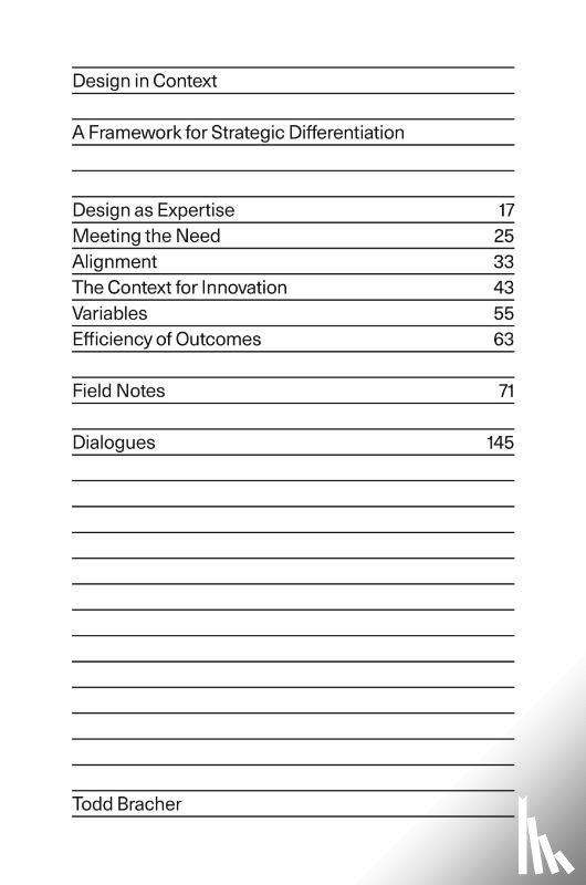 Bracher, Todd - Design in Context