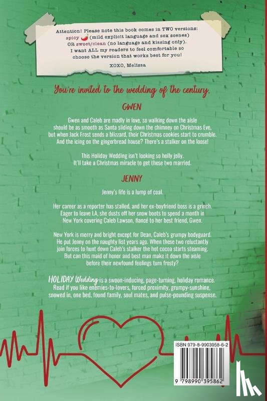 Dymond, Melissa - Holiday Wedding-a spicy holiday romance with suspense