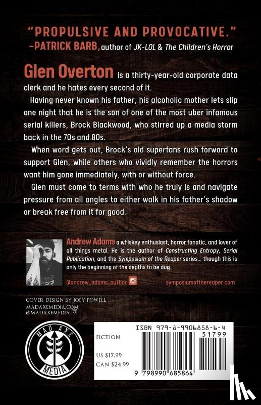 Adams, Andrew - Son of a Serial Killer