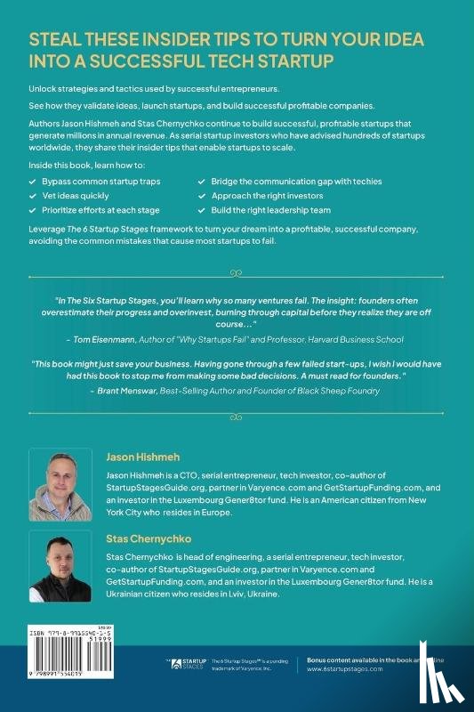 Hishmeh, Jason, Chernychko, Stas - The 6 Startup Stages