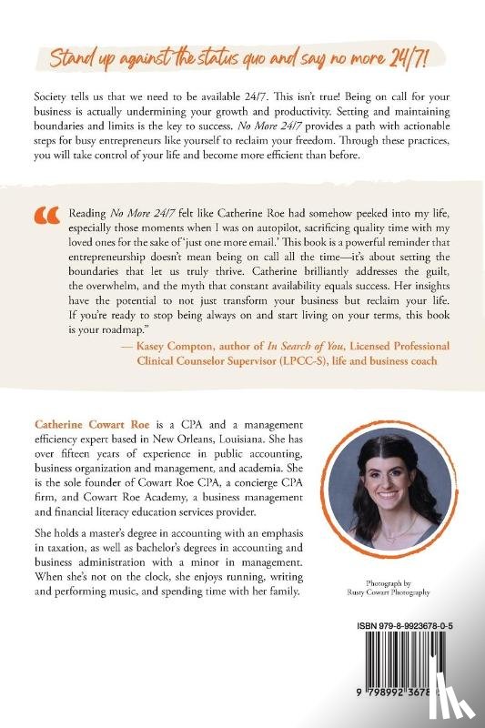 Roe, Catherine Cowart - No More 24/7