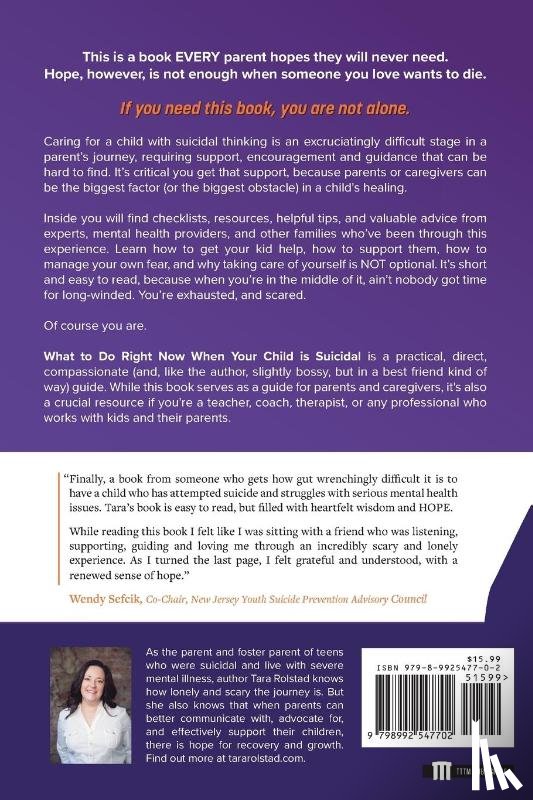 Rolstad, Tara - What to Do Right Now When Your Child Is Suicidal