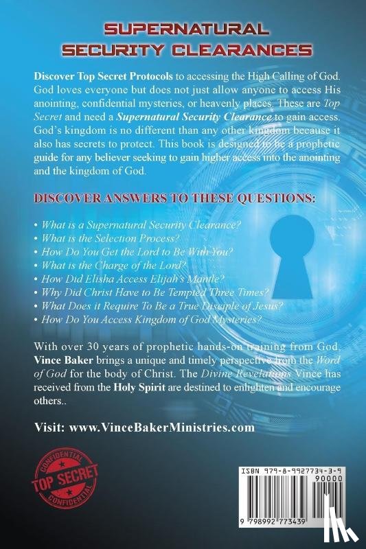 Baker, Vince - Supernatural Security Clearances
