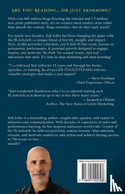 Jolles, Rob - It's a Blarticle®