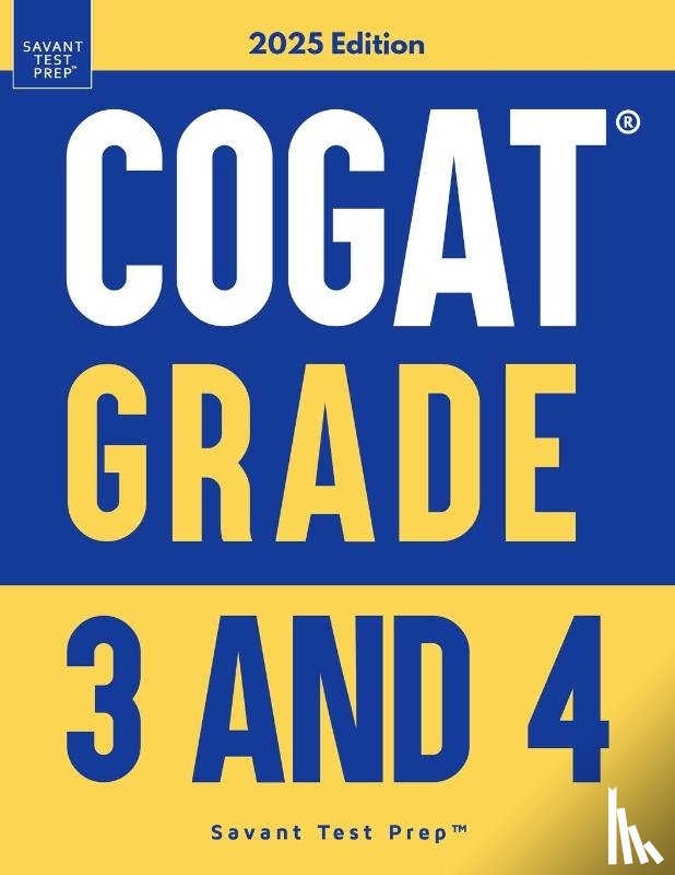 Prep, Savant Test - COGAT Grade 3 and 4