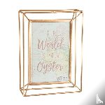  - Fotolijstje in roze en goud World explorer