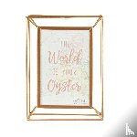  - Fotolijstje in roze en goud World explorer