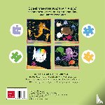  - Puzzelen met Klein wit visje. 4-in-1-puzzel