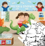  - Kleurposter Luuk en Lotje. Het dinomuseum